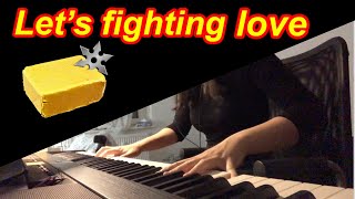 Let’s Fighting Love piano cover with karaoke lyrics and English translation - South Park piano