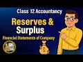 Reserves & Surplus Made Easy 🔥 | Financial Statements of a Company | Class 12