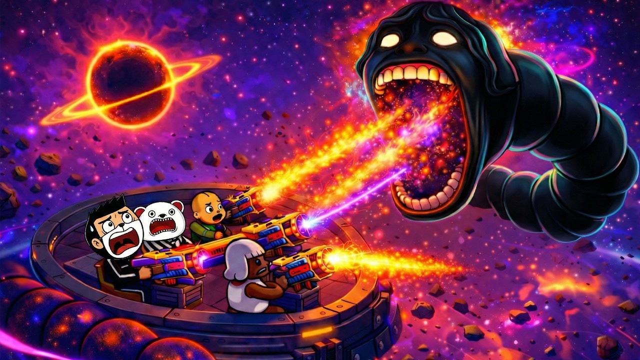 สร้างป้อมปืนนอกโลก ป้องกันหนอน 67 Galaxy 💣 Roblox