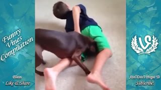 TRY NOT TO LAUGH or GRIN: Funny Animals Vines Compilation - Best Funny Dogs \& Cats Videos May 2017