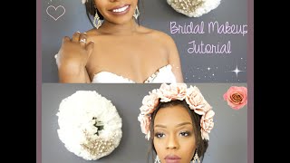 Bridal Makeup Tutorial | Flower Crown Hairstyle