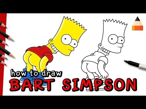 How to draw BART SIMPSON step by step, EASY 