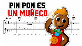 Pin Pon Es Un Muñeco GUITARRA - Tablatura - Acordes - Partitura - Letra Pin Pon Es Un Muñeco GUITARRA - Tablatura - Acordes - Partitura - Letra