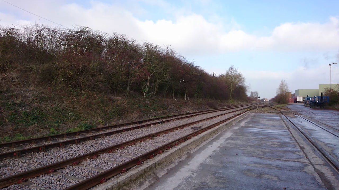43423 + 41001 on the GCRN, departing Rushcliffe Halt, northbound, 17/11/18
