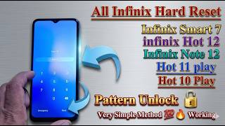 Infinix All Models Android 12 Hard Reset | Infinix Smart 7 pattern lock Remove Without pc 2026 |