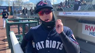 Anthony Volpe interview after first Double-A home run with Somerset Patriots, 4/17/2022