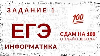 ЕГЭ. Информатика. Задание 1. Кодирование и операции над числами в разных системах счисления.