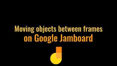 Moving Images/Objects in Jamboard