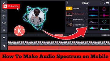 How To Make Audio Spectrum on Mobile || Audio Visualization in Kinemaster || Kinemaster Editing