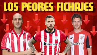Los 10 PEORES FICHAJES de la HISTORIA del ATHLETIC CLUB