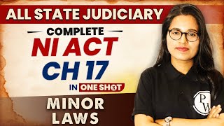 NI Act Ch 17 In (One Shot) | Minor Law | All State Judiciary Exam