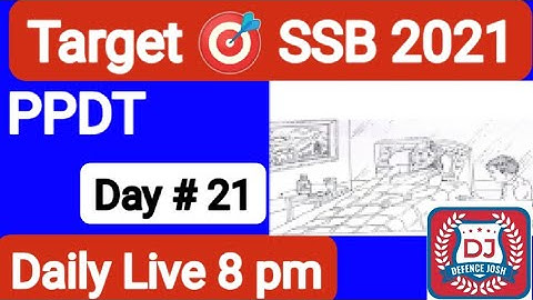 SSB Live Class // WAT + PPDT + WAT