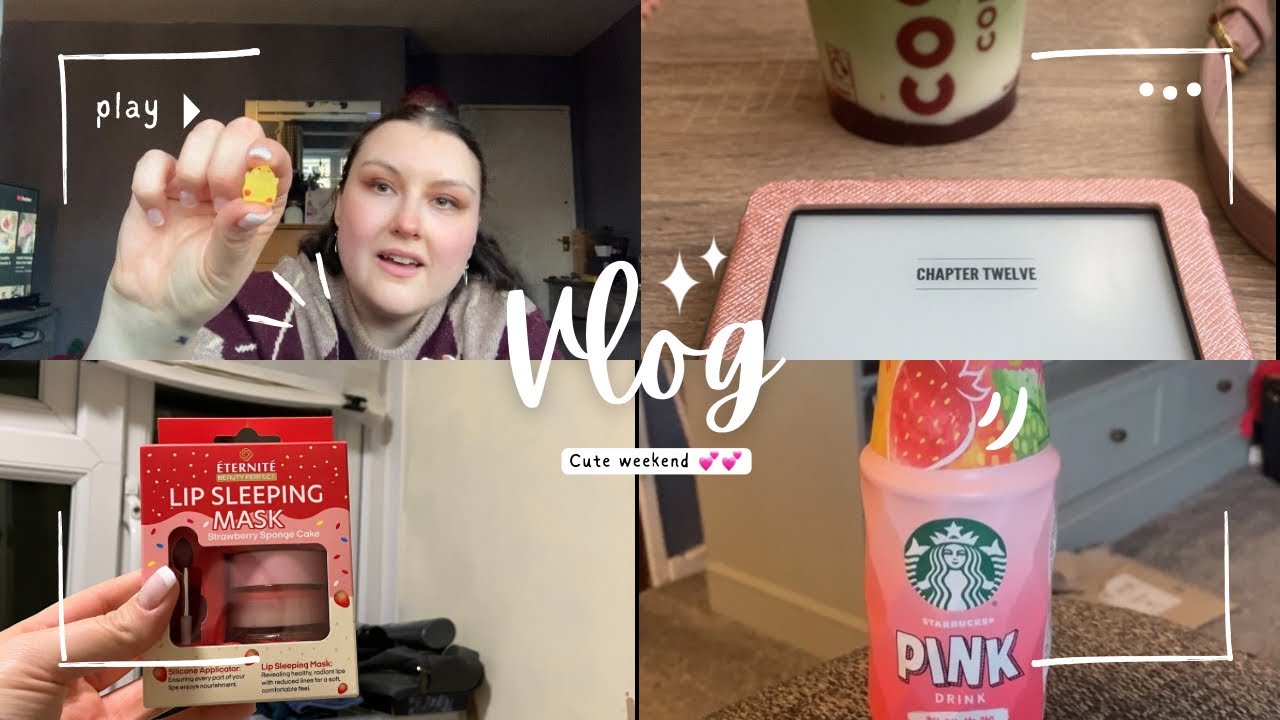 Reading, journaling, finding trinkets for friends, and trying a new lip mask // Vlog 💕💕