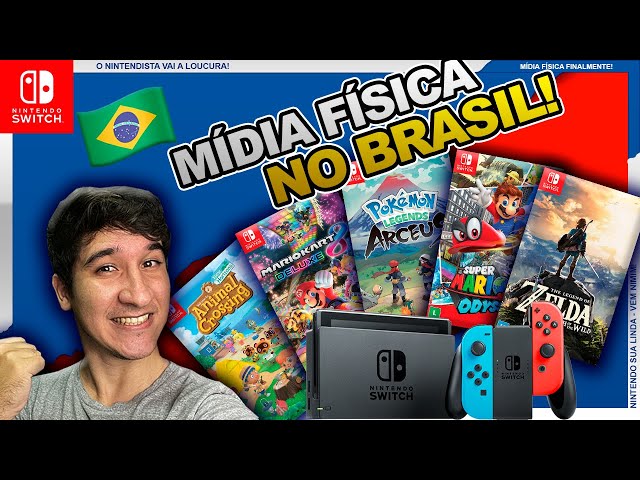 Jogos em mídia física da Nintendo para o Switch chegam ao Brasil custando  R$ 349