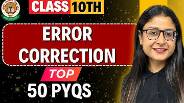 Error Correction Tips ✍ Top 50 PYQs + Tricks for Class 10 English Grammar | CBSE 2026 | Nikita Singh
