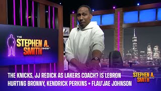 The Knicks, JJ Redick as Lakers coach? Is LeBron hurting Bronny, Kendrick Perkins + Flau'Jae Johnson screenshot 3
