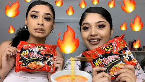 2X SPICY NOODLE CHALLENGE  ft. KAT