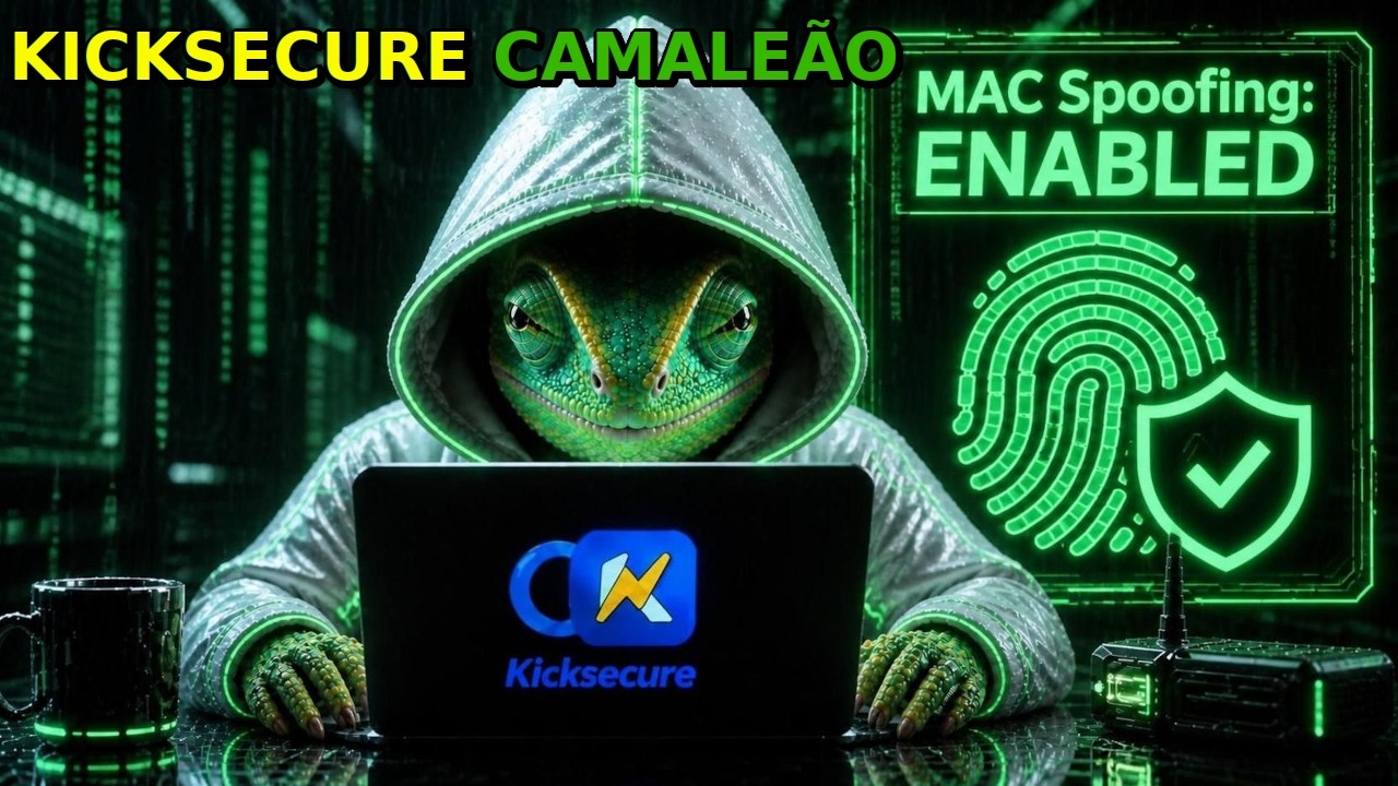 KICKSECURE CAMALEÃO: Como fazer MAC SPOOFING AUTOMATIZADO para usuários normais sem root, sudo, su?