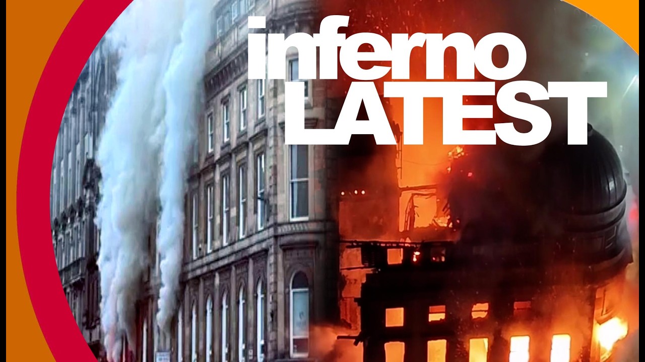 INFERNO! Glasgow Central Railway Station Fire EXCLUSIVE...