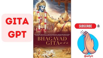 Gita GPT AI : Indian Chatbot, Similar To ChatGPT #ai #chatgpt #aifyit #gitagpt