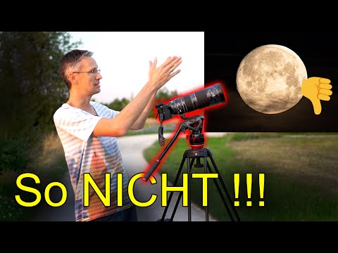 Video: So Fotografierst Du Den Mond Bei Nacht