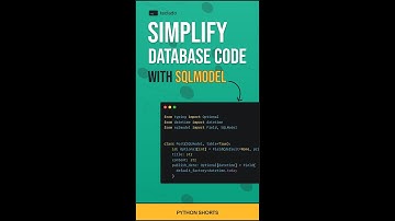 Simplify database code with SQLModel and Python