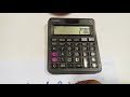 How to use MU button in calculator