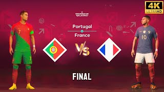 FIFA 23 - Portugal vs France | Ronaldo vs Mbappe | FIFA World Cup Final Match [4K60]