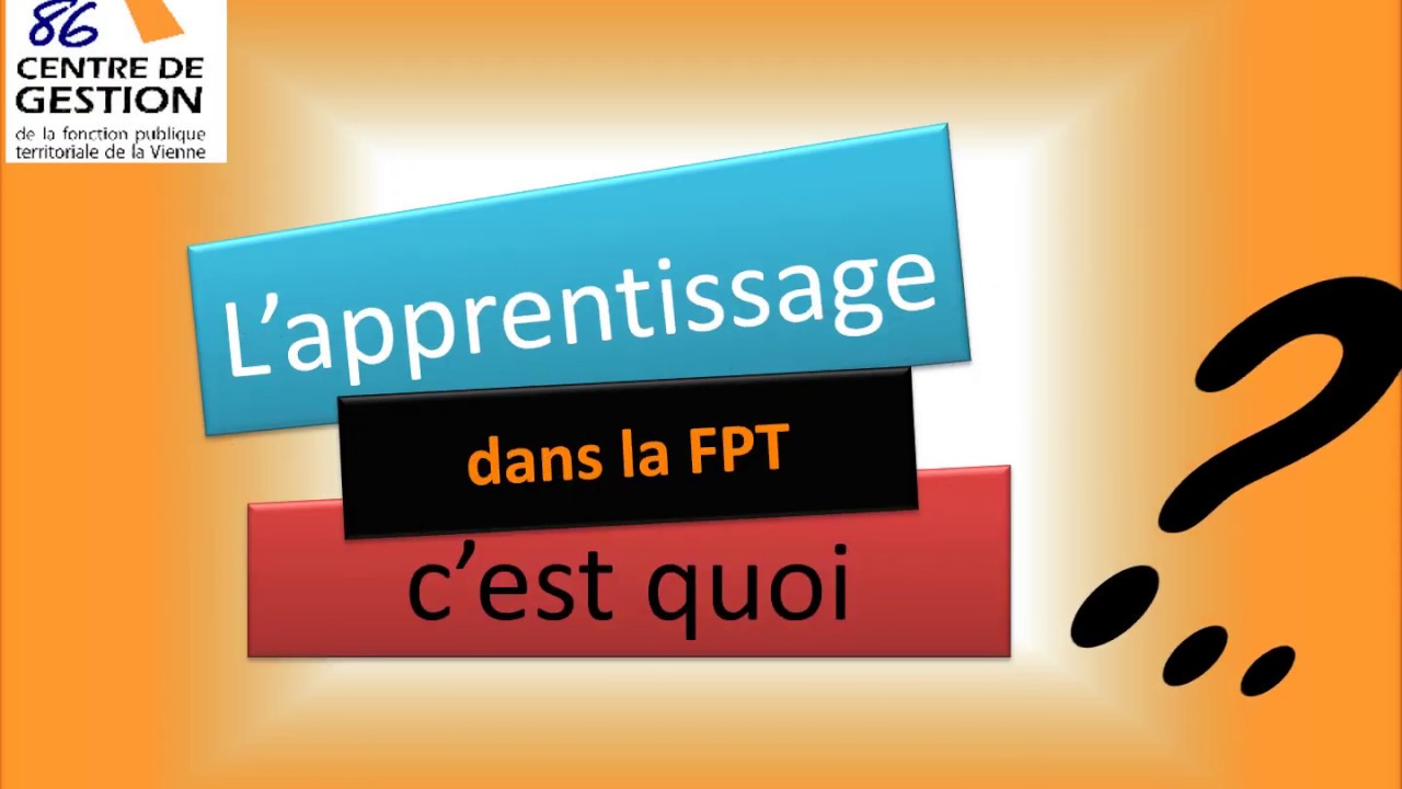 L'apprentissage dans la Fonction Publique Territoriale, c'est quoi