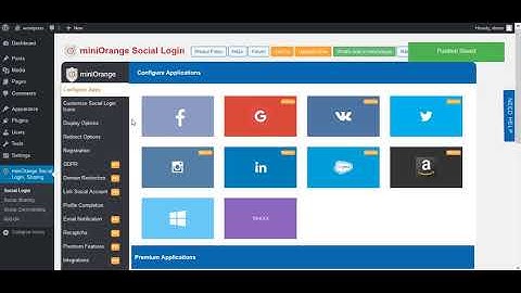 WordPress: Social Login | How to Setup miniOrange Social Login plugin?
