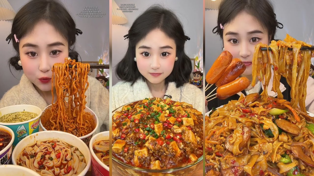 Yummy #8 ,Food Satisfying Eating Spicy Malatang Noodles 🍜 & Dumpling Soup🥙