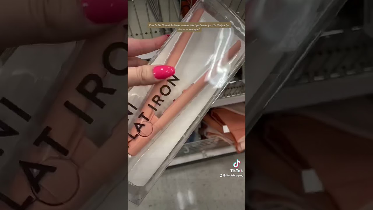 Mini flat irons at Target