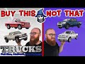 The CAR WIZARD shares the top Full size, 1/2 ton, Gas TRUCKS TO Buy & NOT to Buy!