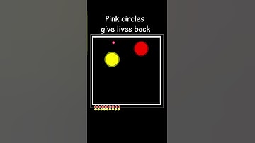 1v1 Circle Battle 🔴🟡#satisfying #challenge #relaxing #simulation #coding #square  #1v1 #competition