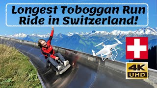 Longest Summer Toboggan Ride in Switzerland | 4K Video