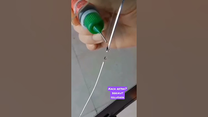 Merekatkan Kaca Yang Retak dengan Lem