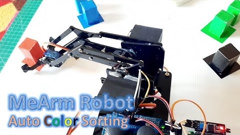 MeArm Robot Color Sorting with Arduino Mega, GY-31 Color sensor