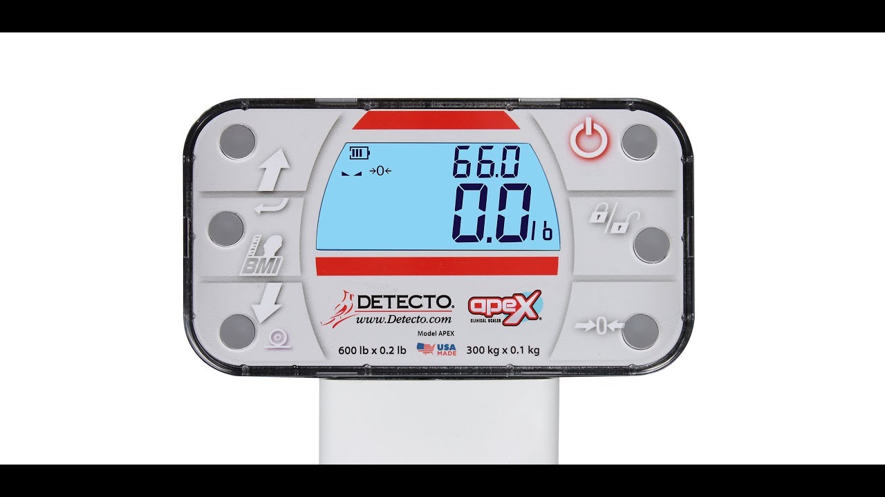 Detecto APEX® APEX-AC Apex Digital Clinical Scale, Includes Non