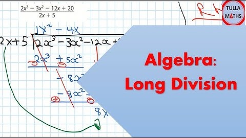 Algebra Long Division