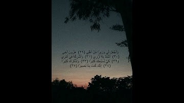 {قال رب اشرح لي صدري } تلاوة جميلة للشيخ ياسر الدوسري لدعاء سيدنا موسى عليه السلام  #ياسر_الدوسري