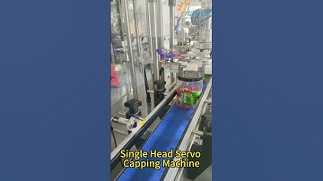 How the Automatic Single Head Capping Machine Works: Perfect for Sealing Candy Plastic Cans #shorts