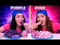 ASMR Pink And Purple Candy Race Food Challenge Compilation 