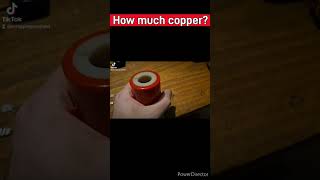 Copper from a small water pump motor #scraplife #motor #copper ##microscrapping