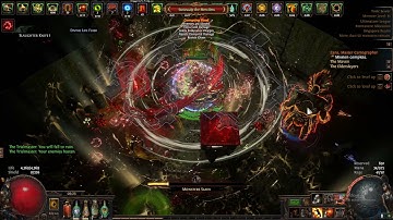 Path of Exile 3.14 : Slayer Chainbreaker Cyclone 300% Mspeed map run showcase