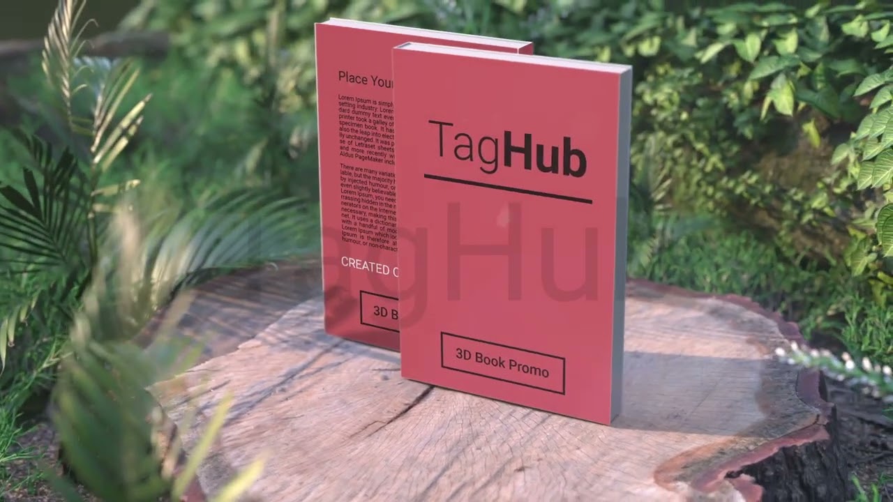 Book Promo | 3D | After Effects | TagHub