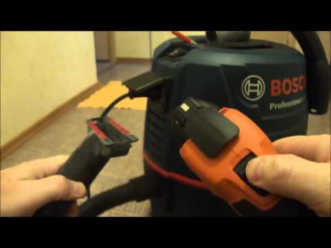 Bosch GAS 20L Airflow drops, when some powertools are connected to it.