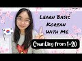 Learning korean with me  counting from 120  basic tutorial with sam