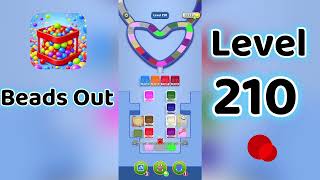 Beads Out Level 210  Walkthrough 🧩✨ | Tricky Bead Puzzle Solution | Go Answer