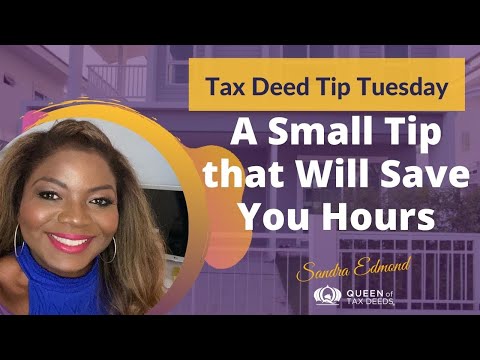 Clerk Of The Court Volusia County - Tax Deed Tip Tuesday  A Small Tip that Will Save Hours