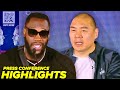 Deontay wilder vs zhilei zhang  final press conference highlights  face off